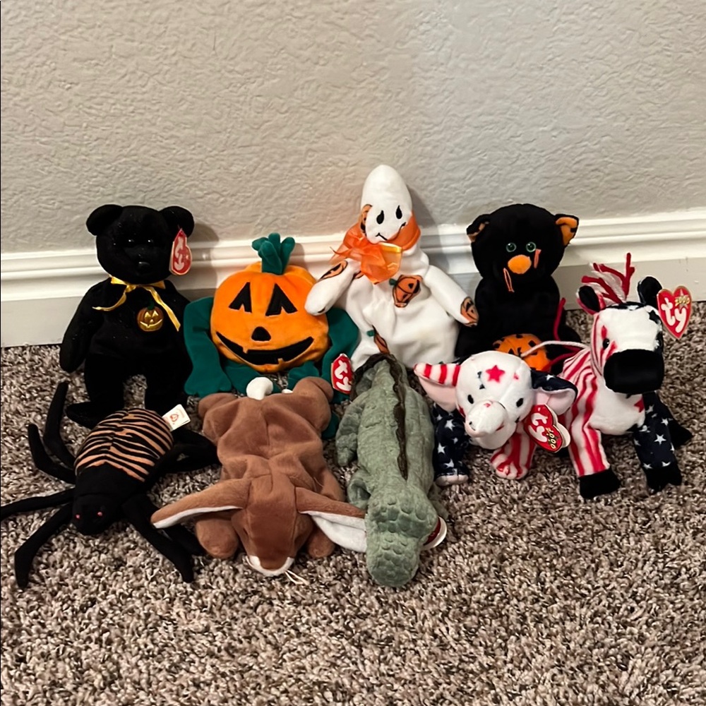 TY Beanie Babies Halloween and Animal Collection